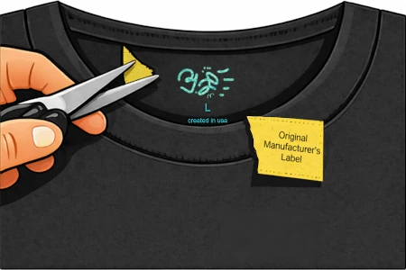 We remove the manufacturer tag when possible